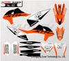 Compatible Decals for 19-22 KTM SX250F EXC, Kaixi Hengjian, Bosuer X6, Mingfu Off-Road Motorcycles