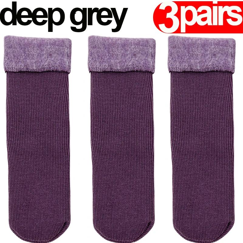 5/3/1Pairs Women Men Winter Socks Warm Thicken Thermal Snow Boots Floor Home Sleeping Socks Soft Velvet Wool Cashmere Sock
