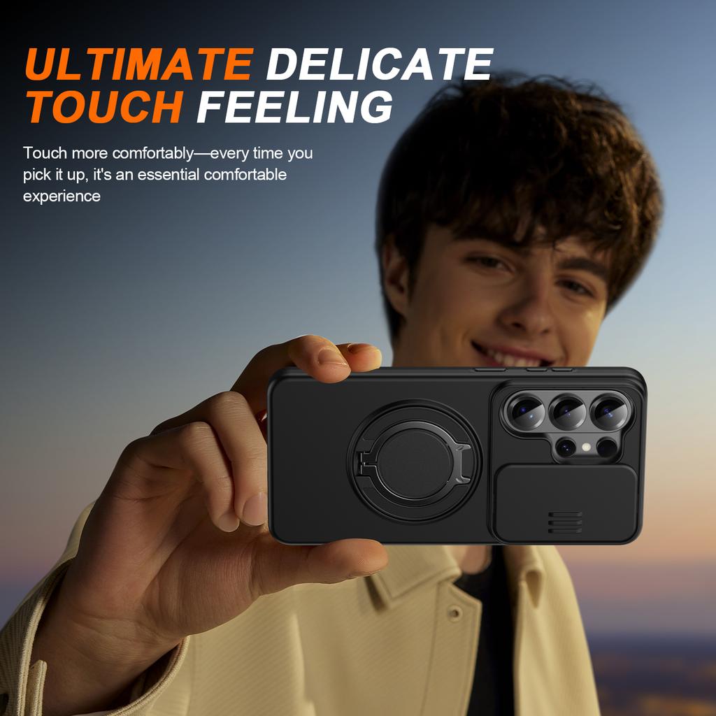 360° drehbare magnetische Ständer-Handyhülle für Samsung Galaxy S26 S25 S24 S23 S22 Ultra Plus Für Magsafe Schiebe-Kamera-Schutzhülle