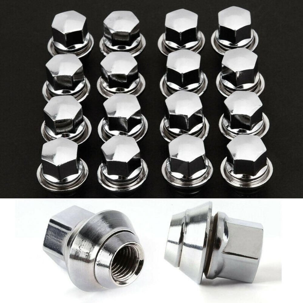 For Ford Focus Not Easy To Rust Car Accessories Chrome Wheel Lug Nuts Tapered Seat Hex Bolt