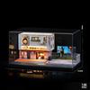 Simulation 1/64 Japanese Ramen Store Scene Car Model Parking Lot Micro-architecture Desktop Display Box Home Decor Collection