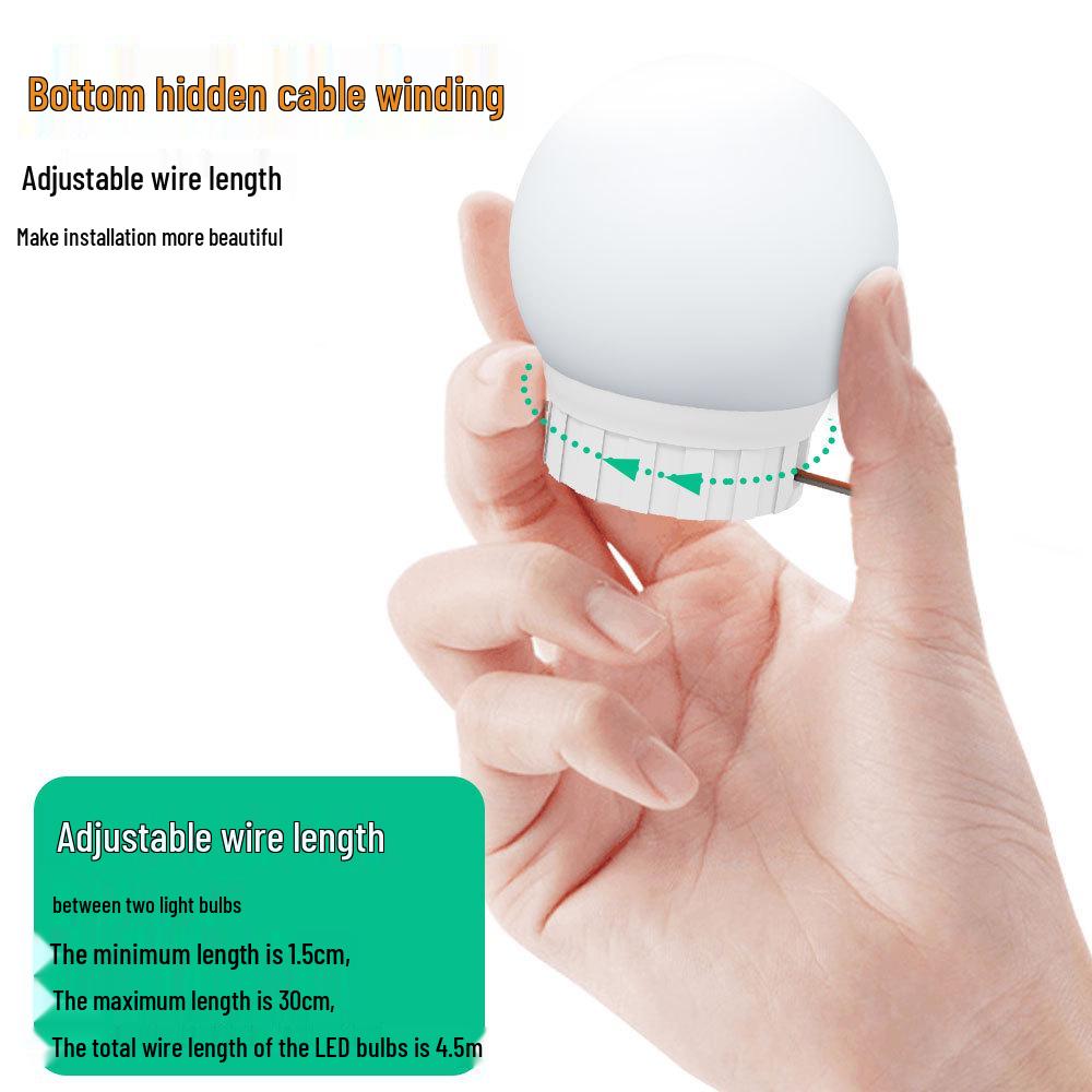 LED Dimmable Hollywood Vanity Mirror Lights for Bathroom