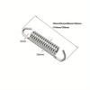10pcs Motorcycles Universal Exhaust Pipe Spring 63mm 2.5" Stainless Steel Exhaust Pipe Spring Hook Modified Accessory