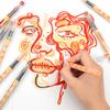XinyiArt Direct Liquid Skin Color Acrylic Marker Soft Head Press-free Art Painting Skin Tone Paint Pens with Waterproof for Rock