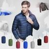 Lightweight Stylish White Duck Down Jacket for Men Middle Aged and Elderly