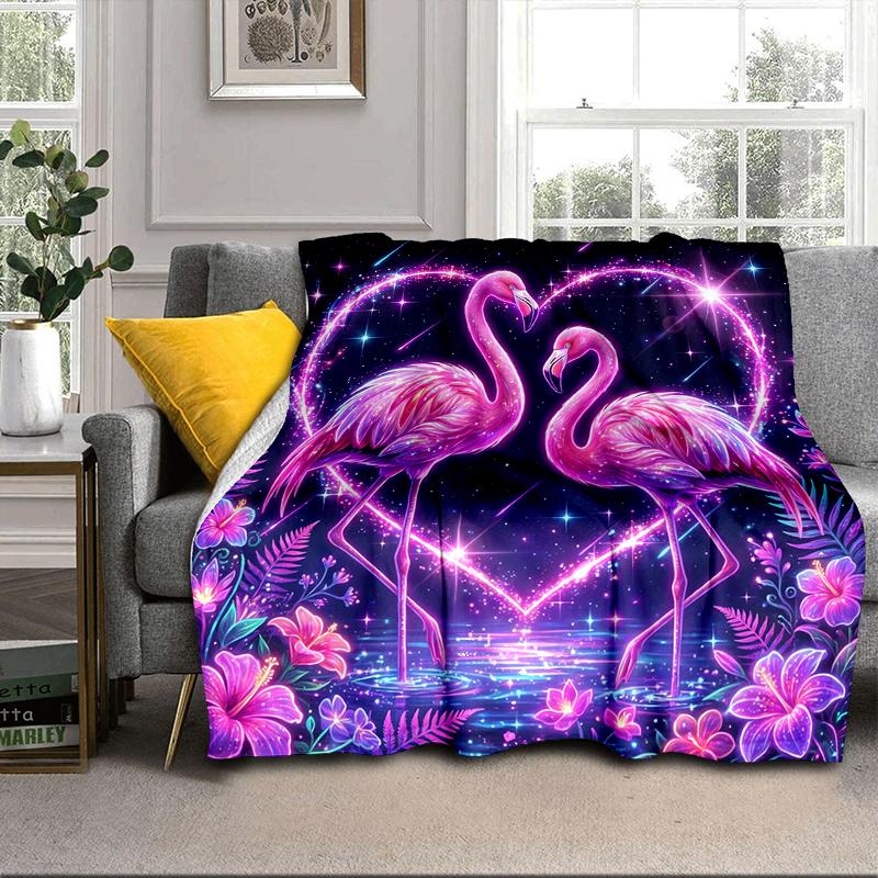 Magical Flamingo Sky Blanket Flannel Blanket Throw Blanket Sofa Cover Blanket Soft Premium Blanket Picnic Blanket Tv Blanket Gifts