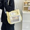 Two-dimensional Large-capacity Messenger Bag, Japanese Ins Comic-Con Girl, Shoulder Treasure, Transparent Bar, Pain Bag, Baby Bag.