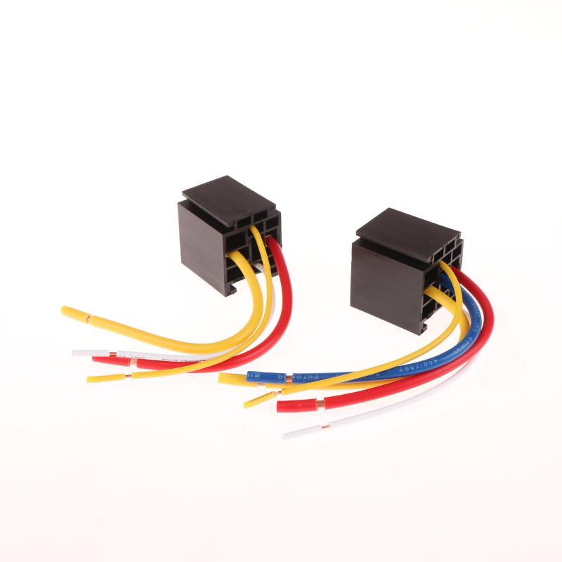 1 Set Head Light Air Conditioner Motorcycles Dc12V Dc24V Relay 80A 4/5 Pin Waterproof Automotive Relay With Wired Socket
