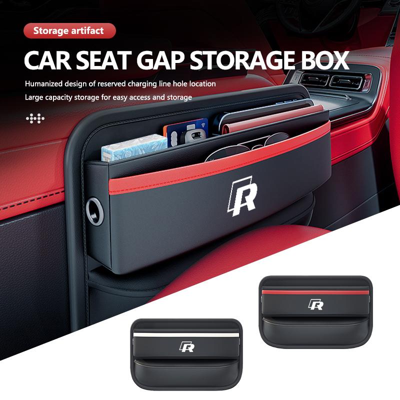 For Volkswagen VW Car Seat Gap Storage Box Vehicle Seat Crevice Filler Organizer Tiguan CC Jetta Polo Golf 4 5 6 Passat B5 B6 B7 ze9