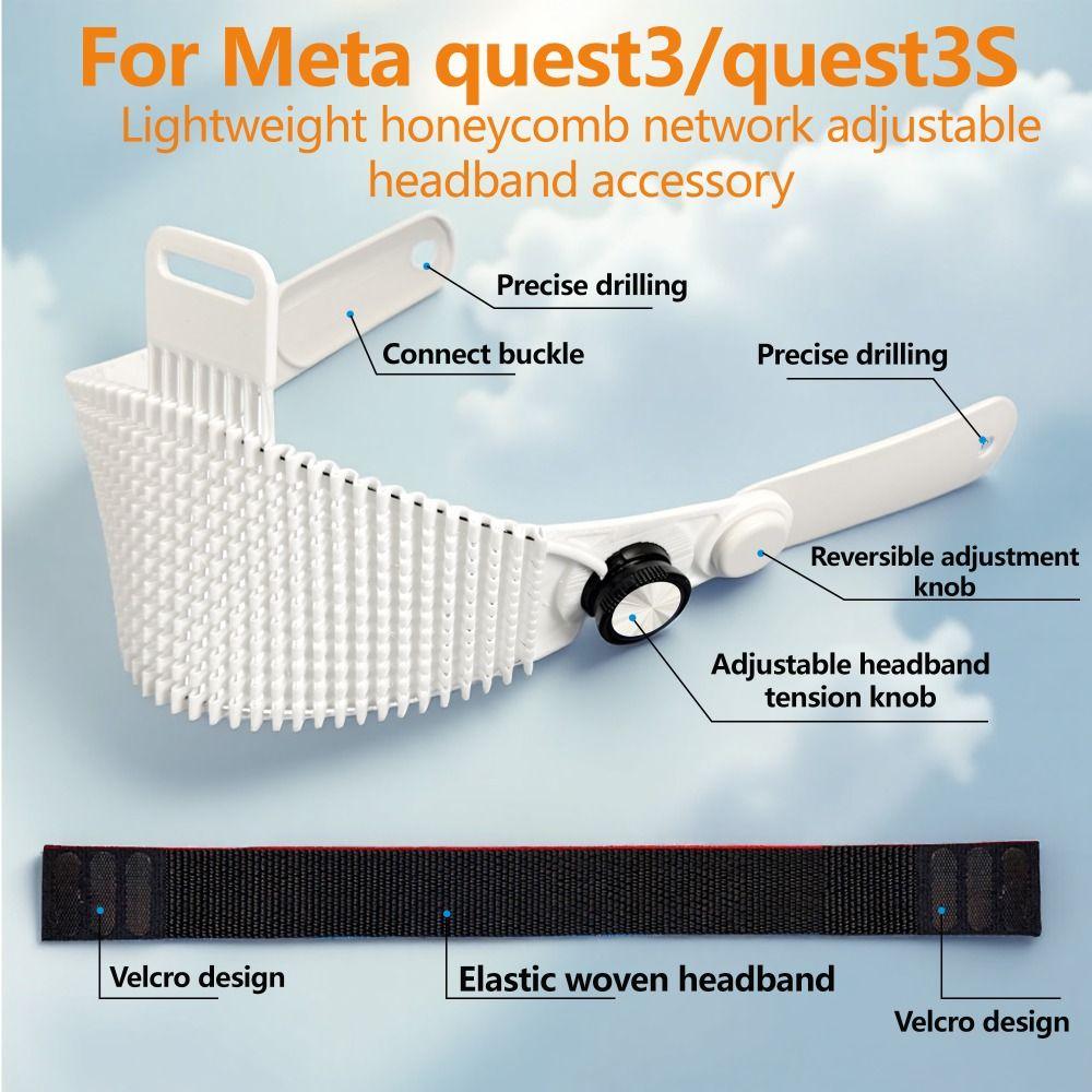 Adjustable Fixed Support Strap Breathable Head Strap VR Headbands for Meta Ques t3/Quest 3S