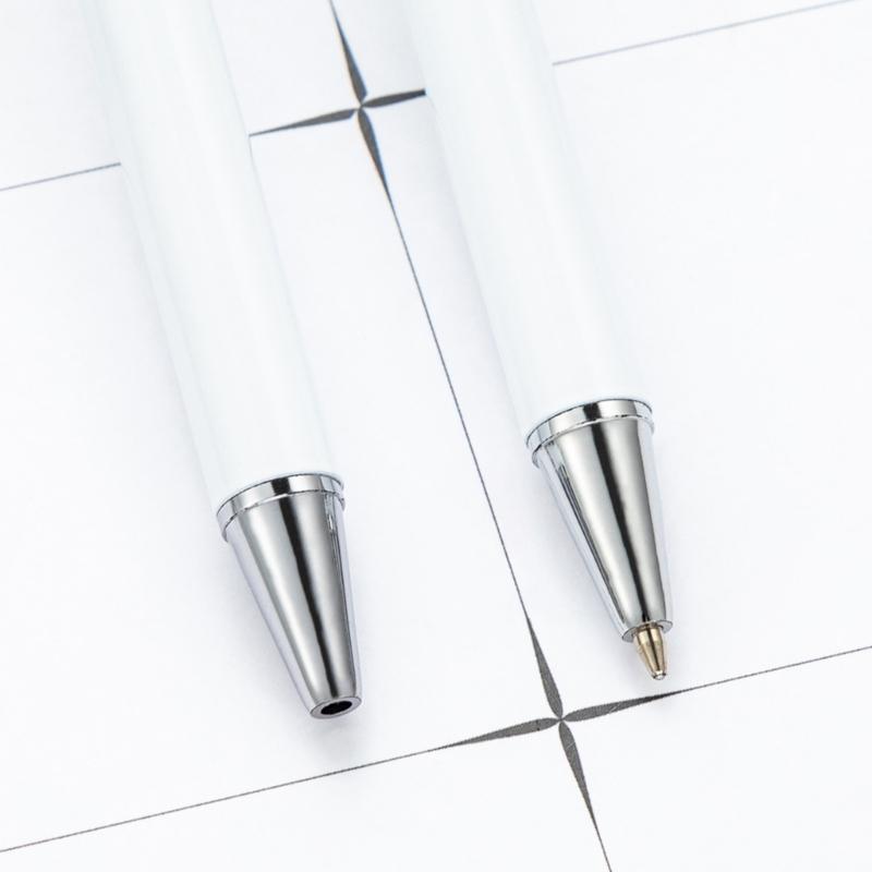 10/20Pcs Heat Transfer Retractable Ballpoint Pen with Shrink Films Sublimation Pen Blank for Full Printing Ballpoint Pen