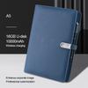 A5 Gift Diary Planners Personal Organizers Custom logo Luxury PU Leather Agenda Notebook Power Bank Wireless Charger