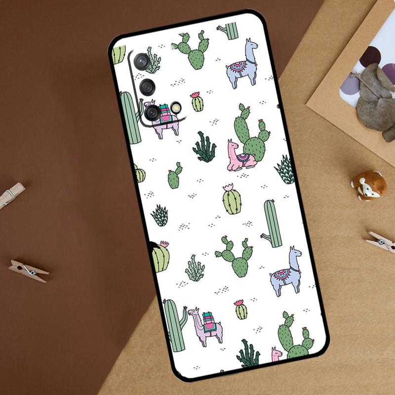

Cartoon Alpaca Llama For Oppo A80 A60 A40 A74 A94 A54 A18 A38 A58 A78 A98 A16 A76 A96 A15 A57S A17 A77 Phone Case OPPO A57s