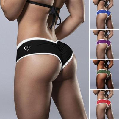 Women's Sexy Booty Shorts Low Waist Workout Tight Sports Shorts Female Fitness Butt Lift Short Pants Gym Clothing