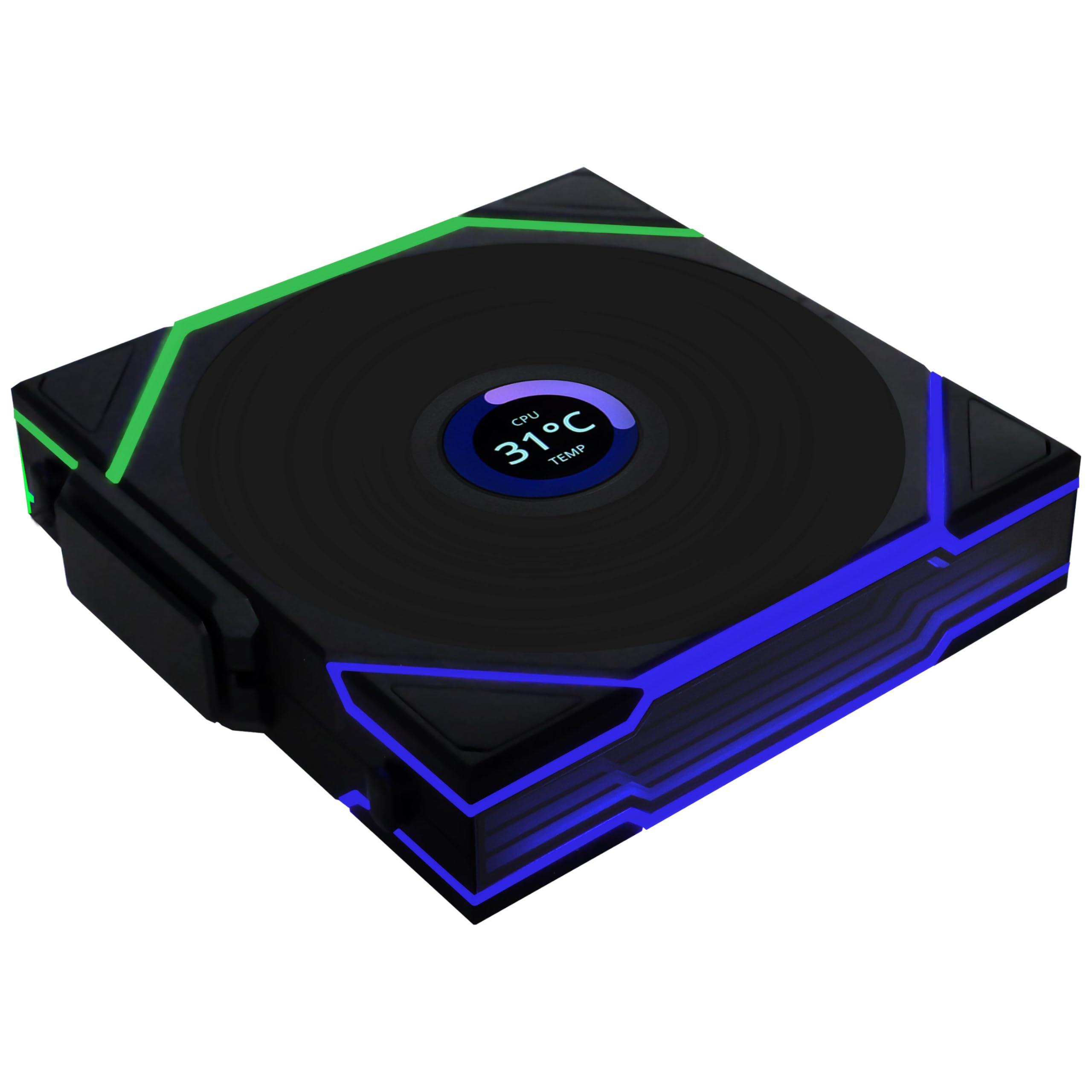 

LIANLI 120mm ARGB Case Fan Reverse Model UNI FAN RS TL LCD Wireless 120 BK Single Pack LCD Display Wireless No Cable Management Required FDB LCP Fan