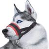 New Soft Nylon Dog Muzzle Adjustable Loop M/L/XL Pet Mouth Mask with Leash Ring Bite Prevention Pet Muzzle Behavior Train
