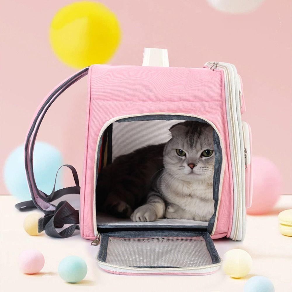 Breathable Pet Carrier Backpack Portable Cat Carrying Bag Travel Dog Bags  For Cat Puppy Dog