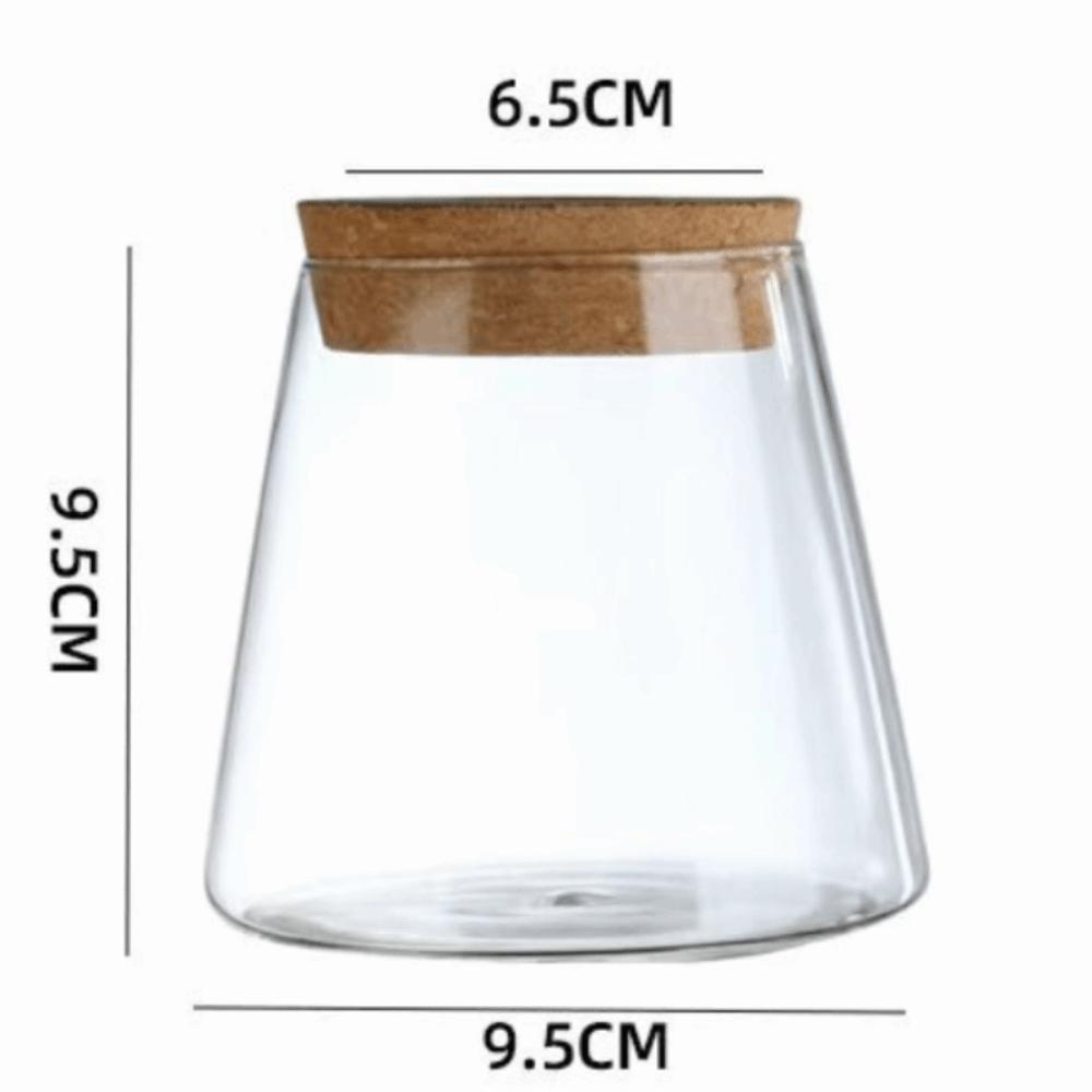 

Wooden Base Glass Planter Thick Water Cultivation Vase Flower Arrangement Vase Home Decoration Style3