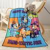 Halloween Bluey Gang Blanket Soft & Cozy Suitable for Sofa Couch Bed Four Seasons Multipurpose Modern Style Birthday Christmas Gift Blanket