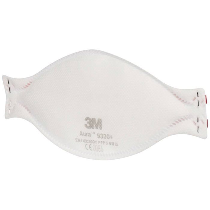 3m 9330+ masque anti poussières fines sans soupape ffp3 20 pc(s) en 149:2001 + a1:2009 din 149:2001 + a1:2009