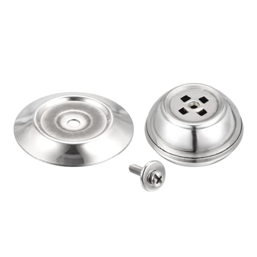 uxcell Universal Pot Lid Knobs, Stainless Steel Replacement Knobs, 62x56x28mm, for Pot Lids, Pack of 4