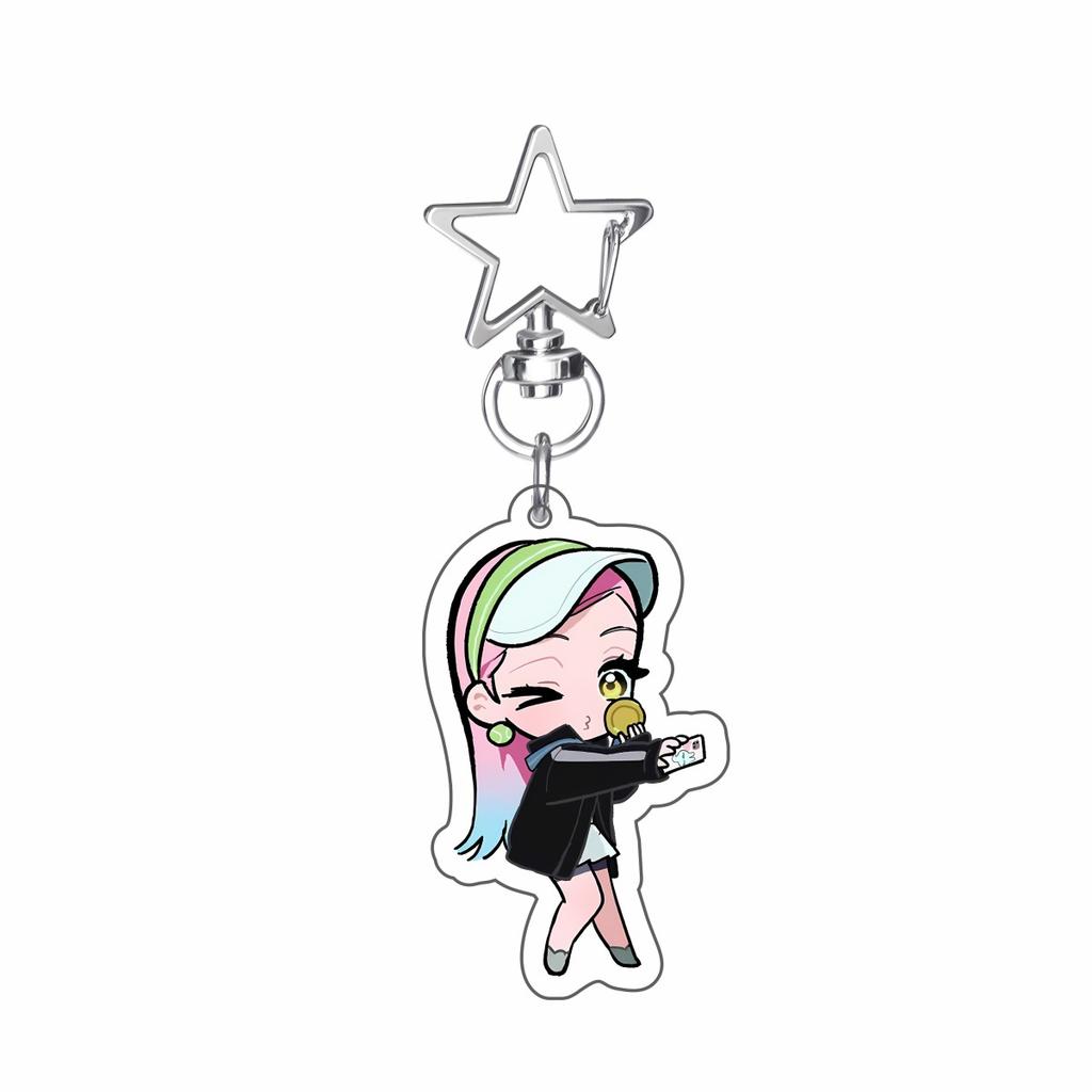 Anime ALIEN STAGE MIZI SUA TILL IVAN HYUNA LUKA Keychains Pendant Car Key Chain Acrylic Stand Fans Cosplay Accessories Gifts