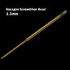 Gold Color HSS Hex Screwdriver Head for RC Planes and Helicopters