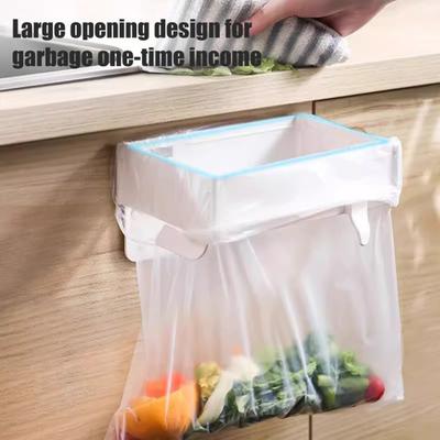 Trash Can Holder Foldable Under Sink Trash Bag Organizer Large Opening Compact Portable Waste Storage Rack