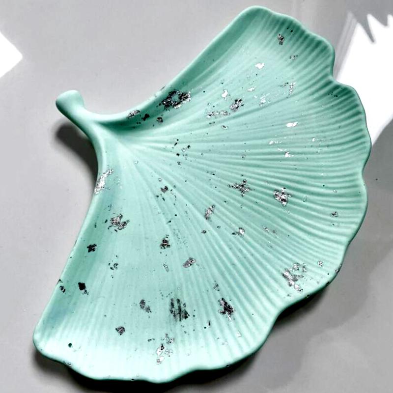 Leaf Shape Tray Mould Silicone Resin Epoxy Mold Jewerly Storage Dish Plate Concrete Mold Handicraft Making Tool Home Decoration