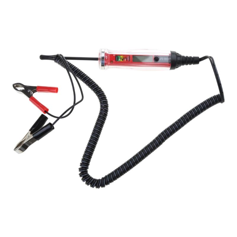 DC Circuit Tester 3-60V Test Light Electrical Voltage Test Digital LCD Display with 142-Inch Extended Spring Wire