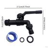 1 in 2 Out Outdoor Faucet Brass Simple to Use Cold Water Multipurpose Bibcocks for Hotel
