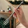 1pc Heavy-Duty Stainless Steel Trident Fork - Long Handle with Glossy Finish & Trident Tip (3-Prong) for Dinner, Salad, Dessert