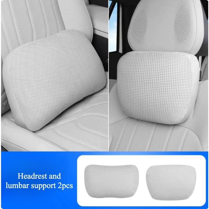 For Geely Starray EM-i 25-27 Original Style Suede Car Headrest Neck Support Pillow Lumbar Back Cushion Auto Interior Accessories
