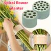 Spiral Flower Arrangement Tool - Versatile Bouquet Stem Holder for Lightweight Plastic Planting Aid for Vases, Indoor Plant Holder