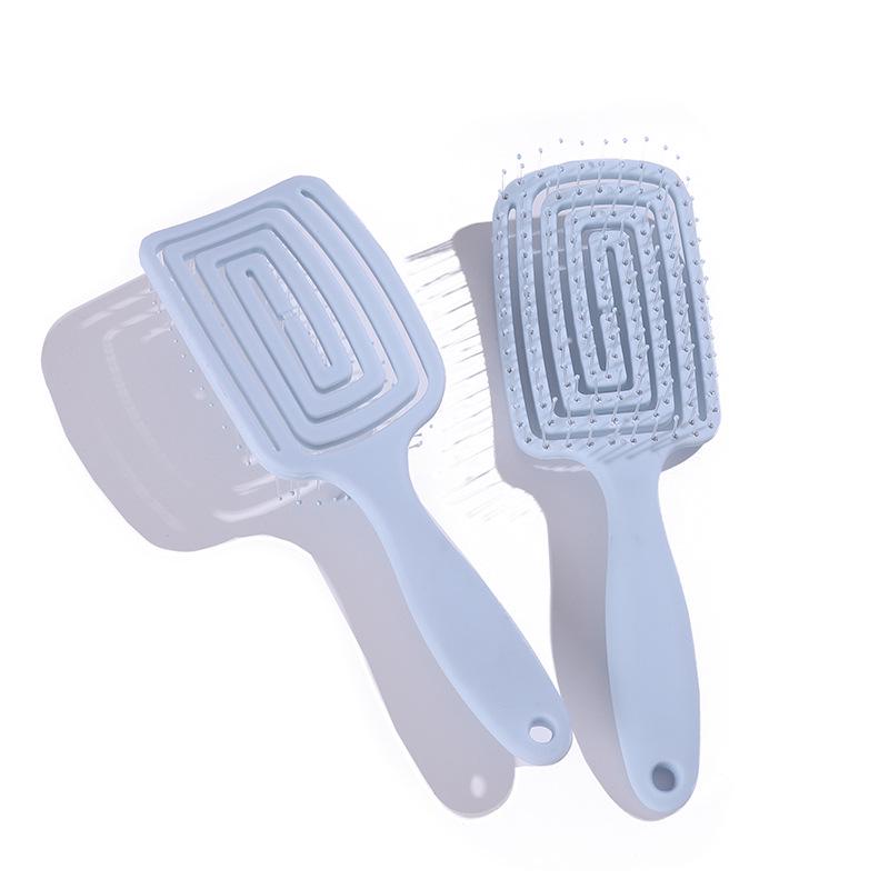 

Квадратная вентилируемая расческа для москитных спиралей: Распутывающая полая гребень и большая изогнутая массажная расческа