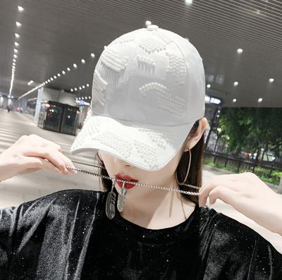 Baseball Cap Diamond Tide Versatile Cap Spring and Autumn Internet Celebrity Fashion Ins Sun Hat Face Cover Sun Protection Hat