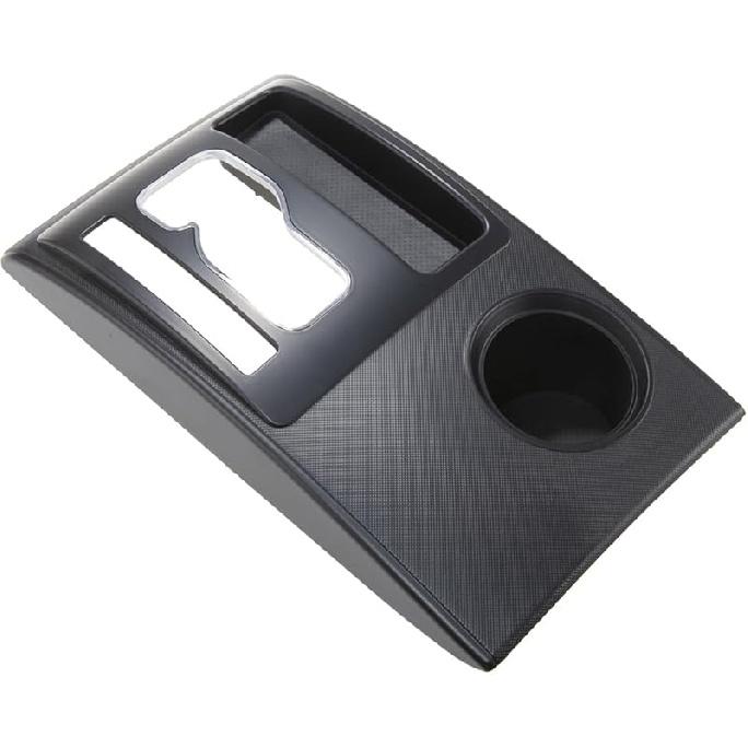 RLB-HILON Black Center Console Shifter Bezel Gear Shift Panel Cover Cup Holder Trim Compatible With Toyota Tacoma 2005-2015