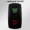 Waterproof LED Rocker Switch for Boat RV Truck | Green/Red Light 12V/24V ON-OFF/ON-OFF-ON for Exhaust Heat AC Lights