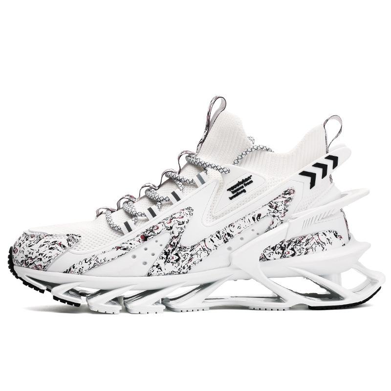 Blade Summer Breathable Mesh Sports Mesh Shoes Shock Absorption Running Casual Height Increase Running Shoes National Dad Shoes