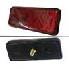 2X Red Light Rear Bike Quad Scooter Bike Reflector License Plate Rectangle Reflector for