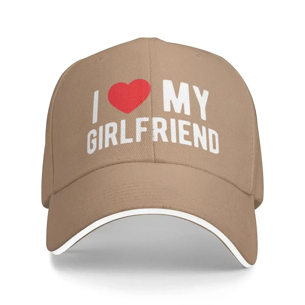 I Love My Girlfriend Baseball Cap Summer Sun Hat Gift Women Trucker Hats Snapback Unisex Dad Caps
