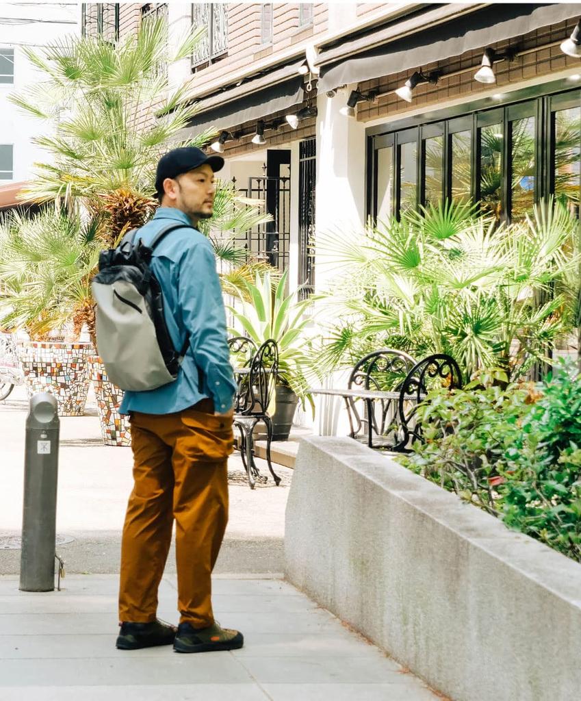 Nakota activity Light elastic nylon and size old blue pants, belted, multi-pocket, water-repellent pants, men's women's, L,