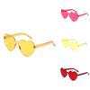 Heart Shaped Rimless Sunglasses Women's Candy Color Glasses