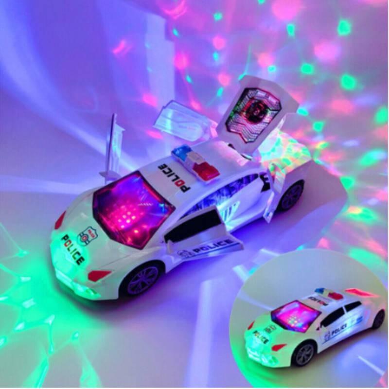 Kids Car Police Toy With Featuring Colorful Lighting And Sound Design For Gift