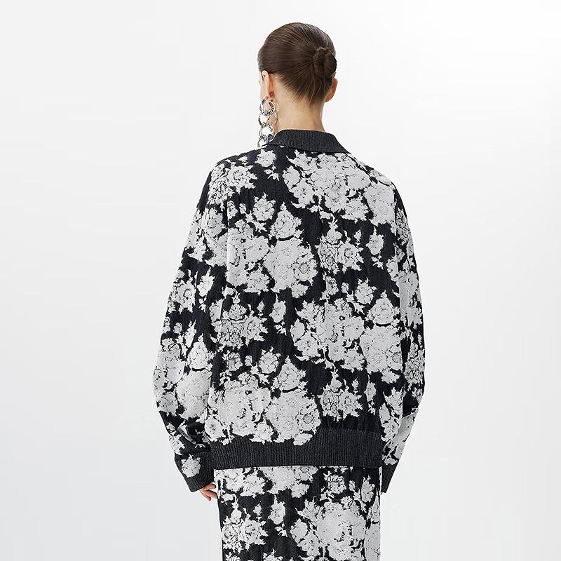 JNBY 2025 Spring Turn-down Collar Knit Sweater