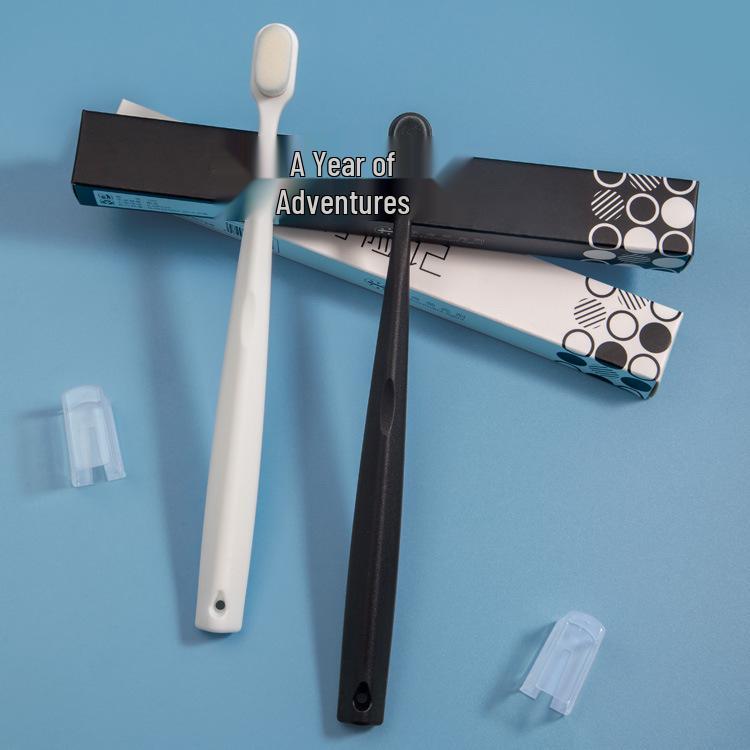 Little Calf s Adventure Toothbrush: Ultra-Soft Bristles for Gum Protection, Adult Men’s Couple Pack