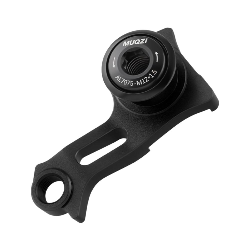 M12-1.0 Thru Axle Rear Hook MTB UDH Tail Hook Gear Tail Hook Parts UDH Rear Hanger  Bicycle Frame Black  M12-1.5