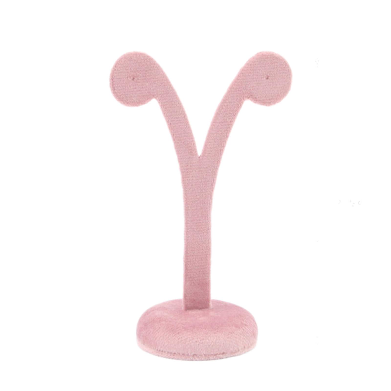 

Розовая реквизит для демонстрации ювелирных изделий Элегантная подставка для ювелирных изделий из бархатной ткани Подставка для демонстрации ювелирных изделий для колец, сережек, ожерелий 5