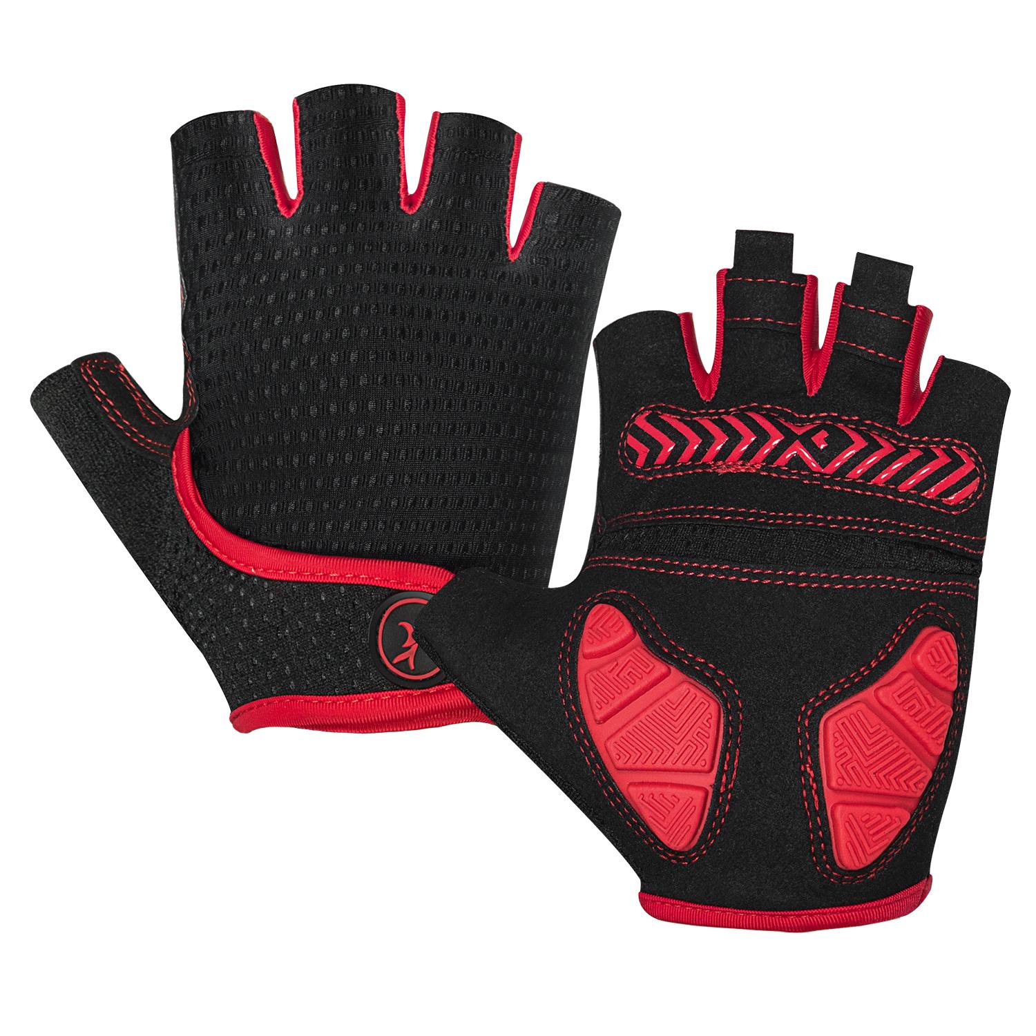 Bicycle Gloves Summer Breathable Half-finger Bicycle Gloves Anti-slip Anti-shock Wear-resistant Biking Gloves for Men and Women S