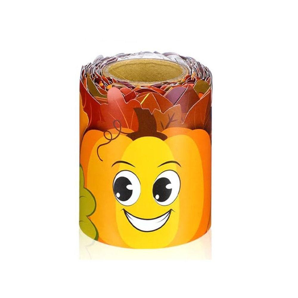 10m/Roll Cartoon Animal Poster Border Stickers  for Thanksgiving Wall Decoration
